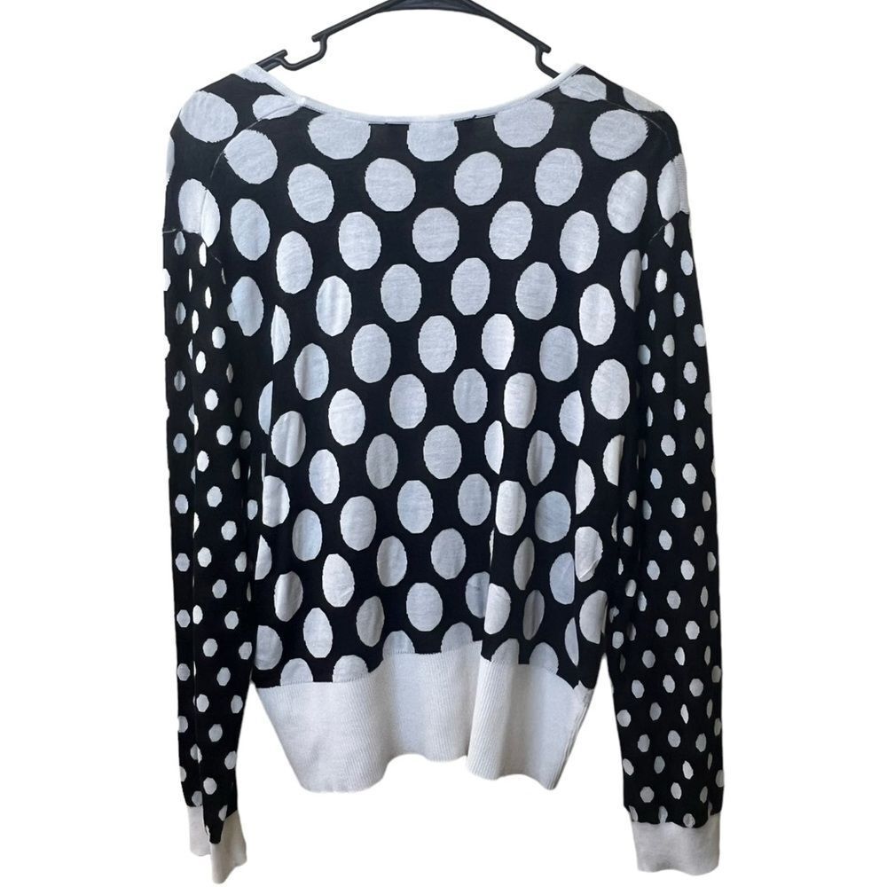 Ashley Stewart Polka Dot Cardigan Sweater Sz 18/20 - Picture 3 of 4
